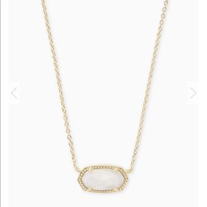 Kendra Scott Elisa gold mother of pearl necklace